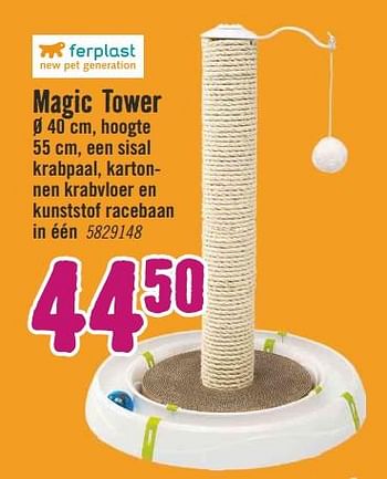 Aanbiedingen Magic tower - Ferplast - Geldig van 25/09/2017 tot 08/10/2017 bij Hornbach