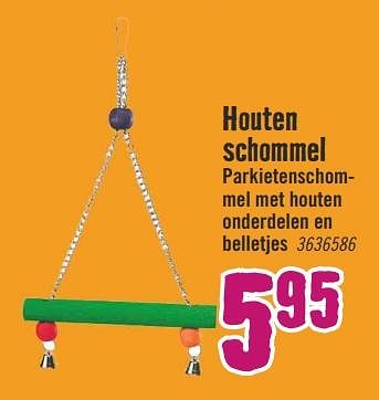 Aanbiedingen Houten schommel - Huismerk Hornbach - Geldig van 25/09/2017 tot 08/10/2017 bij Hornbach