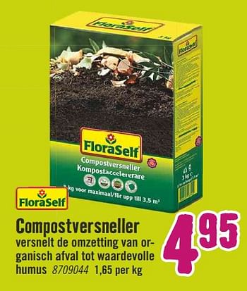 Aanbiedingen Compostversneller - FloraSelf - Geldig van 25/09/2017 tot 08/10/2017 bij Hornbach