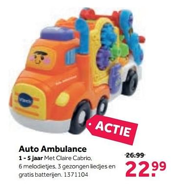 Aanbiedingen Auto ambulance - Huismerk - Intertoys - Geldig van 25/09/2017 tot 15/10/2017 bij Intertoys