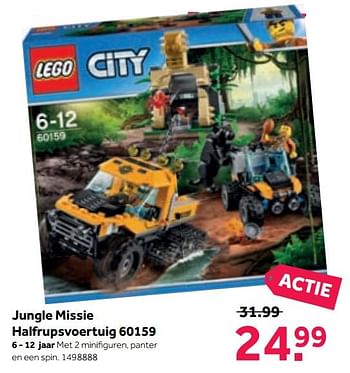 Aanbiedingen Jungle missie halfrupsvoertuig 60159 - Lego - Geldig van 25/09/2017 tot 15/10/2017 bij Intertoys