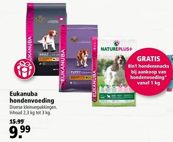 Aanbiedingen Eukanuba hondenvoeding - Eukanuba - Geldig van 25/09/2017 tot 08/10/2017 bij Welkoop
