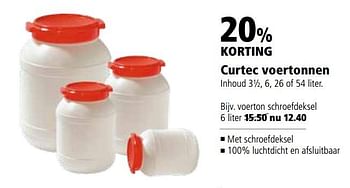 Aanbiedingen Curtec voertonnen - Curtec - Geldig van 25/09/2017 tot 08/10/2017 bij Welkoop