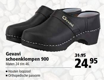 Aanbiedingen Gevavi schoenklompen 900 - Gevavi - Geldig van 25/09/2017 tot 08/10/2017 bij Welkoop