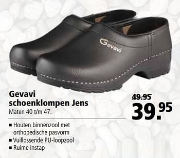 Aanbiedingen Gevavi schoenklompen jens - Gevavi - Geldig van 25/09/2017 tot 08/10/2017 bij Welkoop
