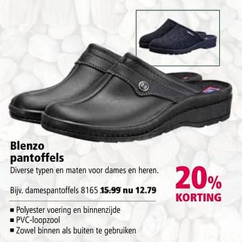Aanbiedingen Blenzo pantoffels - Blenzo - Geldig van 25/09/2017 tot 08/10/2017 bij Welkoop