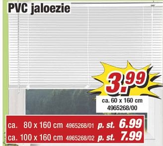 Aanbiedingen Pvc jaloezie - Huismerk - Poco - Geldig van 25/09/2017 tot 01/10/2017 bij Poco