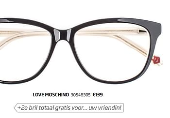 Aanbiedingen Love moschino - Love Moschino - Geldig van 25/09/2017 tot 01/10/2017 bij Specsavers
