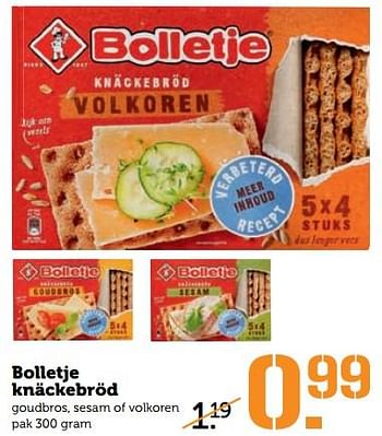Aanbiedingen Bolletje knäckebröd - Bolletje - Geldig van 25/09/2017 tot 01/10/2017 bij Coop