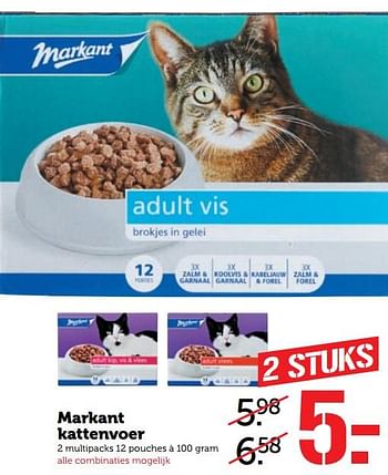 Aanbiedingen Markant kattenvoer - Markant - Geldig van 25/09/2017 tot 01/10/2017 bij Coop