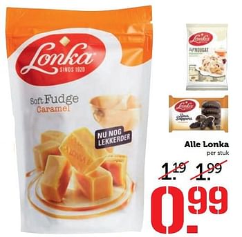 Aanbiedingen Alle lonka - Lonka - Geldig van 25/09/2017 tot 01/10/2017 bij Coop