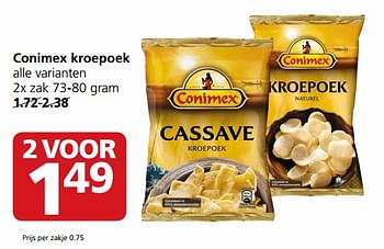 Aanbiedingen Conimex kroepoek - Conimex - Geldig van 25/09/2017 tot 01/10/2017 bij Jan Linders