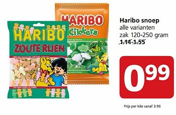 Aanbiedingen Haribo snoep - Haribo - Geldig van 25/09/2017 tot 01/10/2017 bij Jan Linders