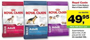 Aanbiedingen Royal canin - Royal Canin - Geldig van 25/09/2017 tot 08/10/2017 bij Jumper
