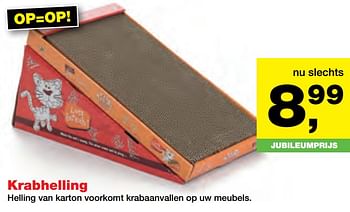 Aanbiedingen Krabhelling helling van karton voorkomt krabaanvallen op uw meubels - Huismerk - Jumper - Geldig van 25/09/2017 tot 08/10/2017 bij Jumper