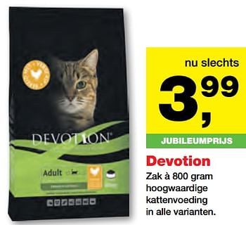 Aanbiedingen Devotion hoogwaardige kattenvoeding in alle varianten - Devotion - Geldig van 25/09/2017 tot 08/10/2017 bij Jumper