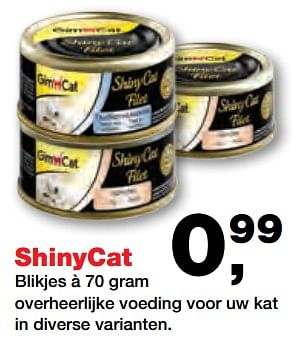 Aanbiedingen Shinycat blikjes overheerlijke voeding voor uw kat in diverse varianten - Shiny - Geldig van 25/09/2017 tot 08/10/2017 bij Jumper
