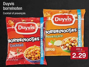 Aanbiedingen Duyvis borrelnoten - Duyvis - Geldig van 25/09/2017 tot 01/10/2017 bij Aldi