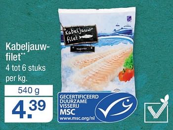 Aanbiedingen Kabeljauw filet - Huismerk - Aldi - Geldig van 25/09/2017 tot 01/10/2017 bij Aldi
