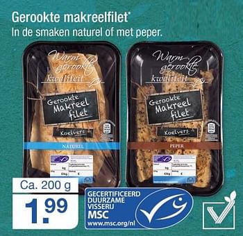 Aanbiedingen Gerookte makreelfilet - Huismerk - Aldi - Geldig van 25/09/2017 tot 01/10/2017 bij Aldi