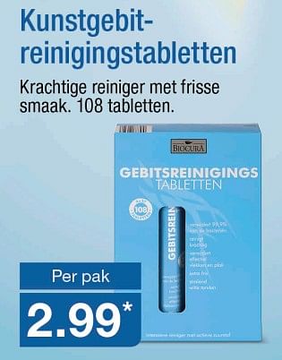 Aanbiedingen Kunstgebit- reinigingstabletten - Biocura - Geldig van 25/09/2017 tot 01/10/2017 bij Aldi