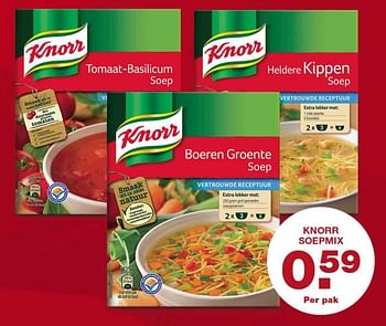 Aanbiedingen Knorr soepmix - Knorr - Geldig van 25/09/2017 tot 01/10/2017 bij Aldi