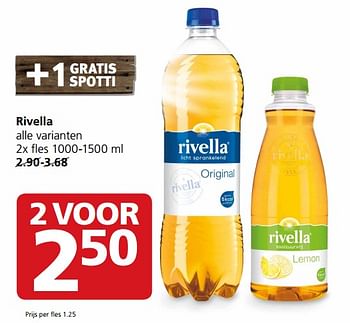 Aanbiedingen Rivella - Rivella - Geldig van 25/09/2017 tot 01/10/2017 bij Jan Linders