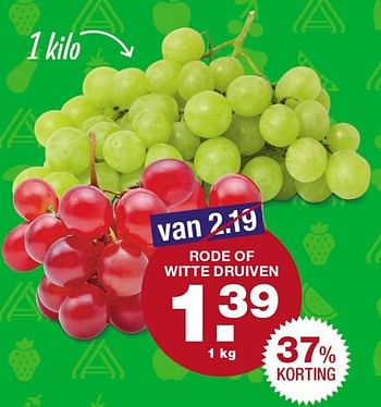Aanbiedingen Rode of witte druiven - Huismerk - Aldi - Geldig van 25/09/2017 tot 01/10/2017 bij Aldi
