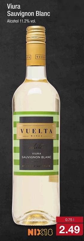 Aanbiedingen Viura sauvignon blanc - Witte wijnen - Geldig van 25/09/2017 tot 01/10/2017 bij Aldi