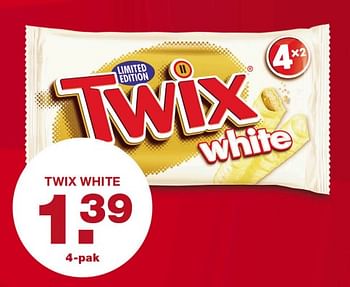 Aanbiedingen Twix white - Twix - Geldig van 25/09/2017 tot 01/10/2017 bij Aldi