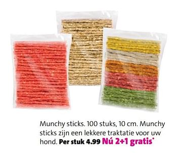 Aanbiedingen Munchy sticks - Huismerk - Intratuin - Geldig van 25/09/2017 tot 04/10/2017 bij Intratuin