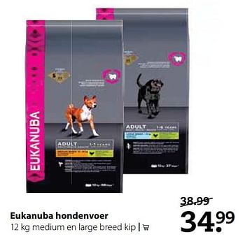 Aanbiedingen Eukanuba hondenvoer - Eukanuba - Geldig van 25/09/2017 tot 08/10/2017 bij Pets Place