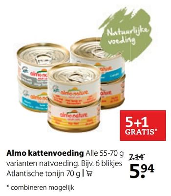 Aanbiedingen Almo kattenvoeding - Almo Nature - Geldig van 25/09/2017 tot 08/10/2017 bij Pets Place