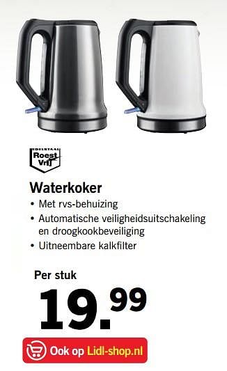 Aanbiedingen Waterkoker - Huismerk - Lidl - Geldig van 25/09/2017 tot 30/09/2017 bij Lidl