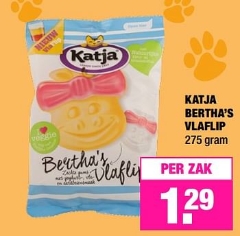 Aanbiedingen Katja bertha`s vlaflip - Katja - Geldig van 25/09/2017 tot 08/10/2017 bij Big Bazar