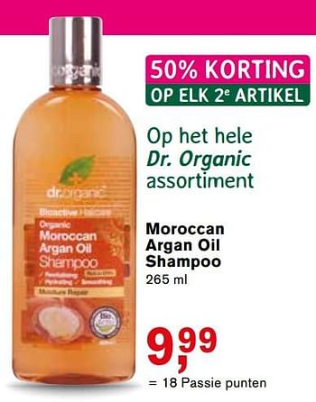 Aanbiedingen Moroccan argan oil shampoo - Dr. Organic - Geldig van 25/09/2017 tot 22/10/2017 bij Holland & Barrett