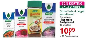Aanbiedingen Passiflora rustgevend - A. Vogel - Geldig van 25/09/2017 tot 22/10/2017 bij Holland & Barrett