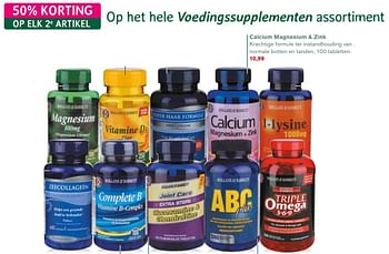 Aanbiedingen Calcium magnesium + zink - Huismerk - Essenza - Geldig van 25/09/2017 tot 22/10/2017 bij Holland & Barrett