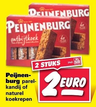 Aanbiedingen Peijnenburg parelkandij of naturel koekrepen - Peijnenburg - Geldig van 25/09/2017 tot 01/10/2017 bij Nettorama