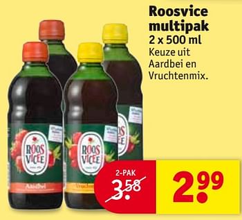 Aanbiedingen Roosvice multipak - Roosvicee - Geldig van 26/09/2017 tot 08/10/2017 bij Kruidvat