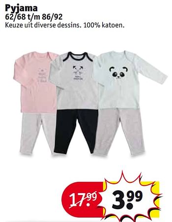Aanbiedingen Pyjama - Bambino - Geldig van 26/09/2017 tot 08/10/2017 bij Kruidvat