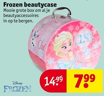 Aanbiedingen Frozen beautycase - Disney  Frozen - Geldig van 26/09/2017 tot 08/10/2017 bij Kruidvat