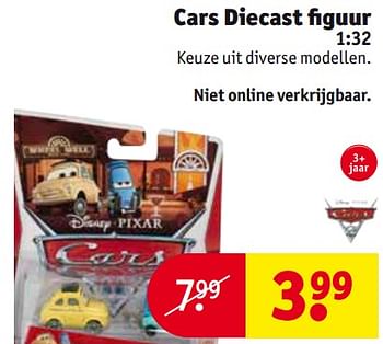 Aanbiedingen Cars diecast figuur - Cars - Geldig van 26/09/2017 tot 08/10/2017 bij Kruidvat