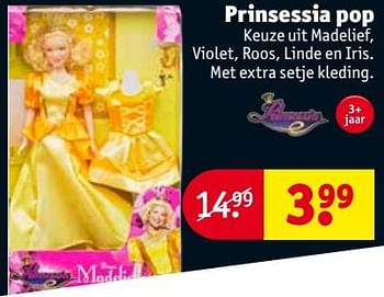 Aanbiedingen Prinsessia pop - Prinsessia - Geldig van 26/09/2017 tot 08/10/2017 bij Kruidvat