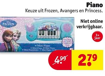 Aanbiedingen Piano - Disney  Frozen - Geldig van 26/09/2017 tot 08/10/2017 bij Kruidvat