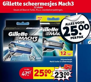Aanbiedingen Gillette scheermesjes mach3 - Gillette - Geldig van 26/09/2017 tot 08/10/2017 bij Kruidvat