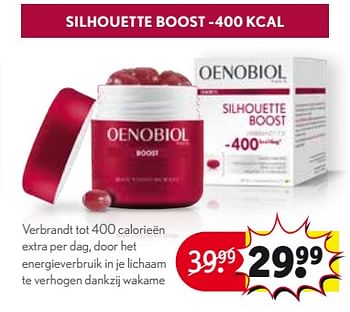 Aanbiedingen Silhouette boost -400 kcal - Oenobiol - Geldig van 26/09/2017 tot 08/10/2017 bij Kruidvat