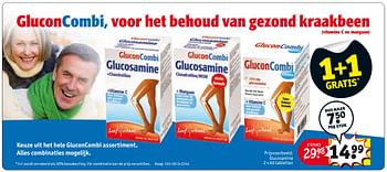 Aanbiedingen Glucosamine - Glucon Combi - Geldig van 26/09/2017 tot 08/10/2017 bij Kruidvat