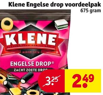 Aanbiedingen Klene engelse drop voordeelpak - Klene - Geldig van 26/09/2017 tot 08/10/2017 bij Kruidvat