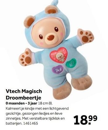 Aanbiedingen Vtech magisch droombeertje - Vtech - Geldig van 25/09/2017 tot 10/12/2017 bij Intertoys